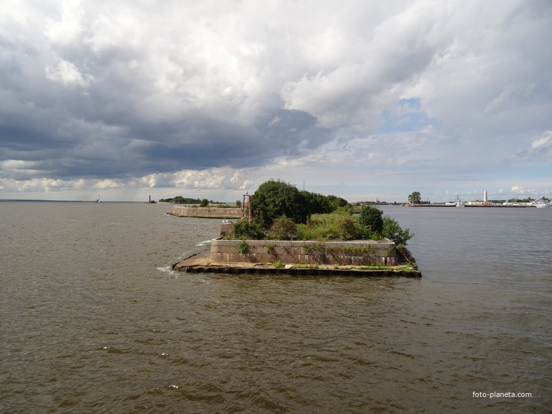 Место расположения батареи "Князь Меншиков"