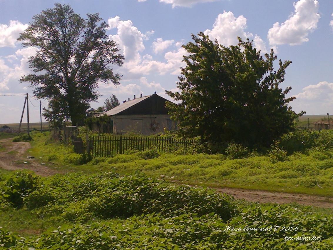 Пейзажи Карабутака, Оренбургская область. Улица Карабутака.