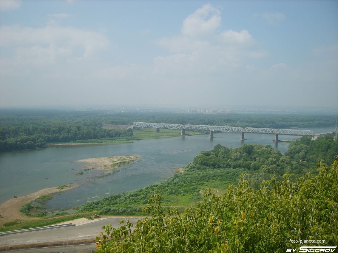 ЖД мост через реку Белая