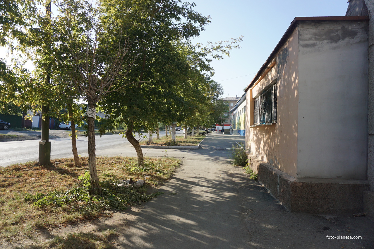 На улице Новосибирской.