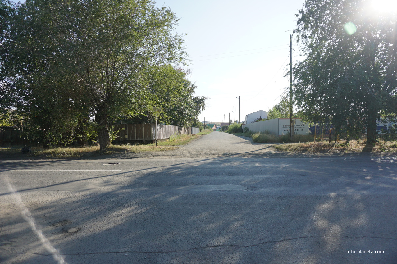 На улице Новосибирской.