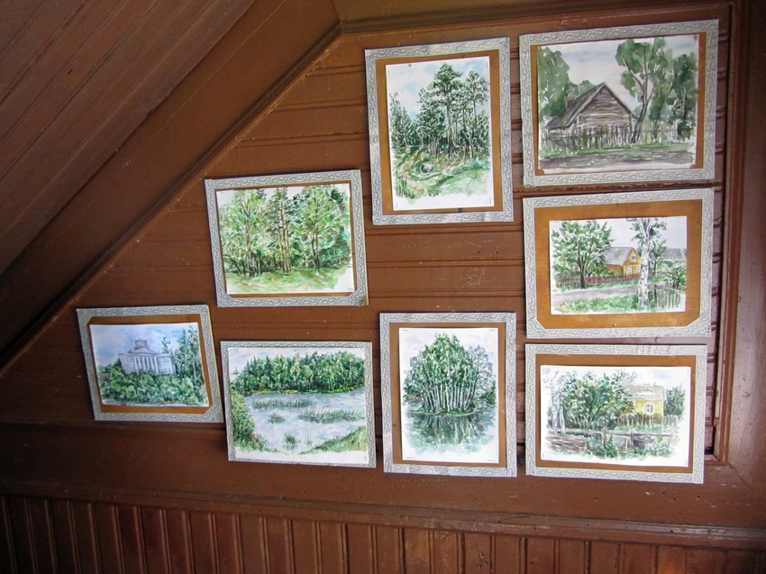 Музейная экспозиция при библиотеке