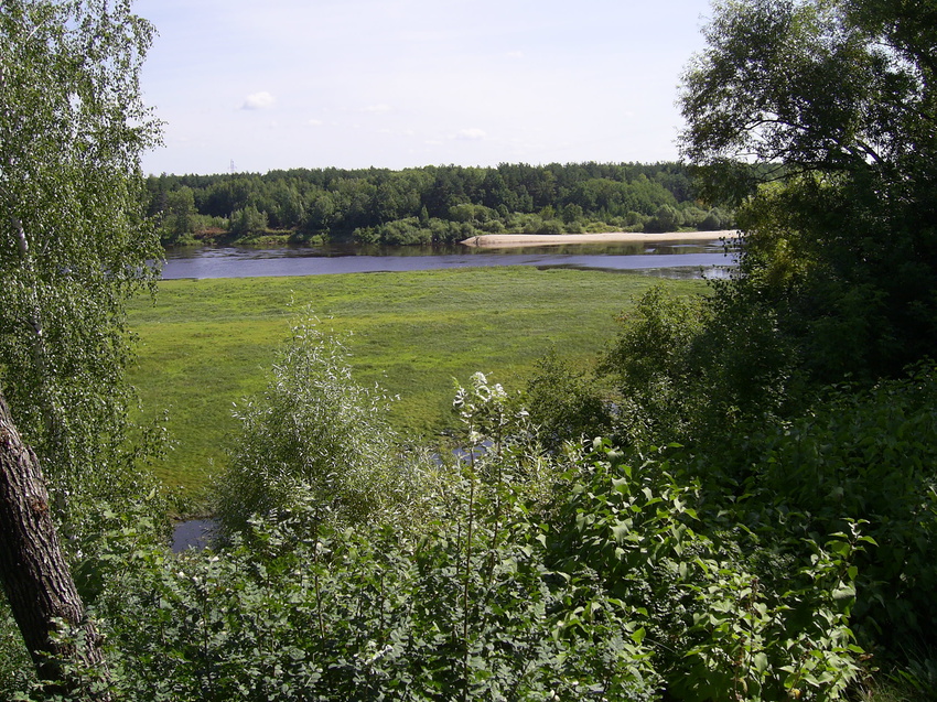 Воскресенское - Вид на реку Ветлуга с набережной поселка