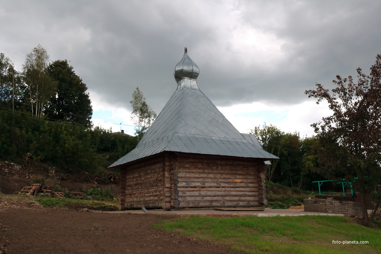 Строящаяся часовня Пантелеимона Целителя