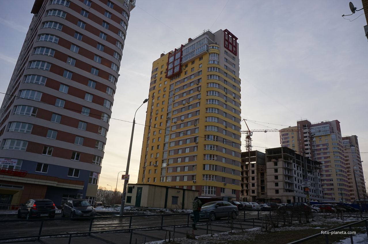 Новостройки на улице Маршала Рокосовского.