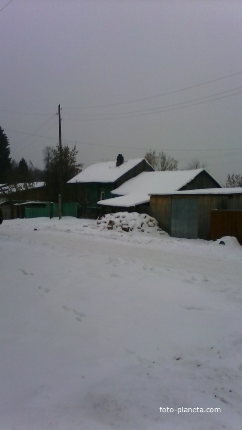Зима в посёлке.