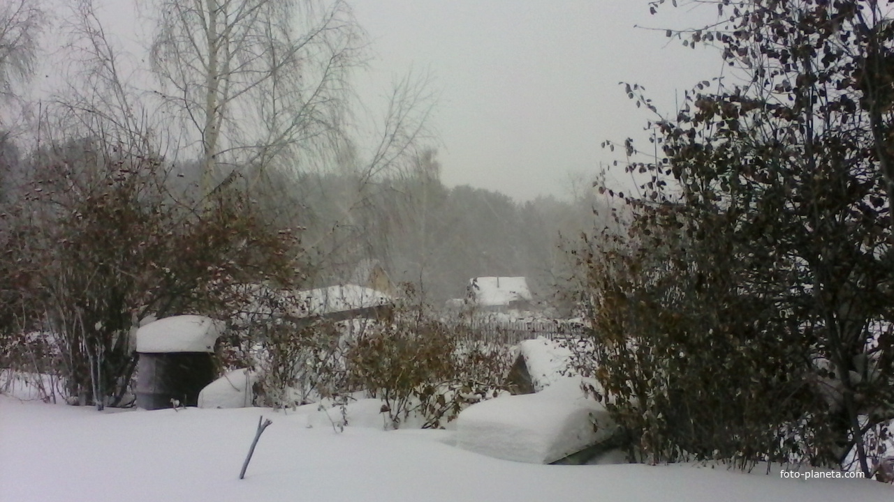 Снежный декабрь в Новоильинске. 2016.