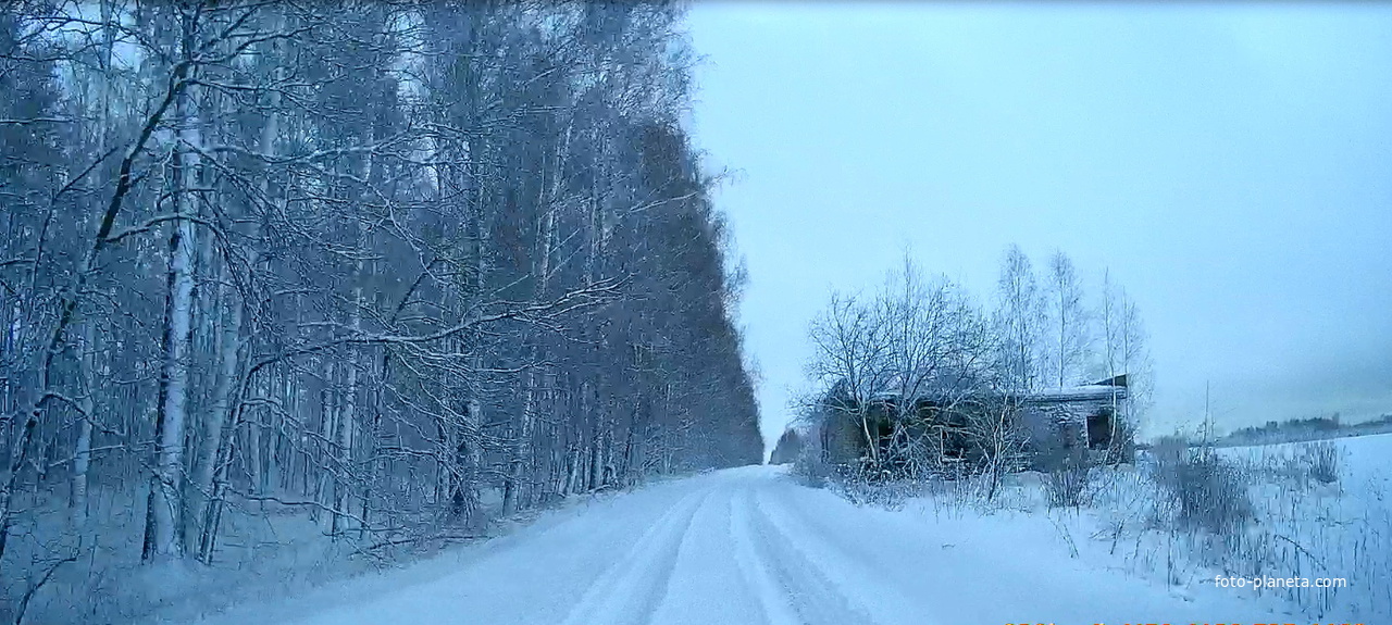 Зимняя дорога на посёлок Новая жизнь