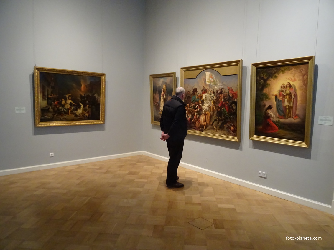 Экспозиции Эрмитажа в Главном штабе. Залы западноевропейского искусства XIX века.