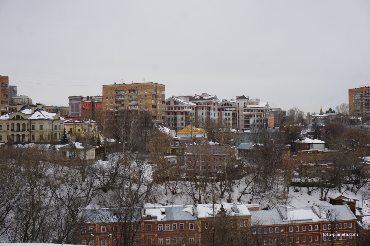 Вид на город от стен Кремля.