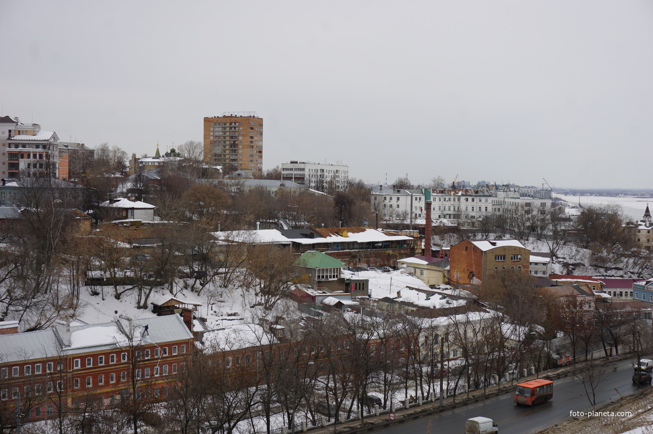 Вид на город от башни Кремля.
