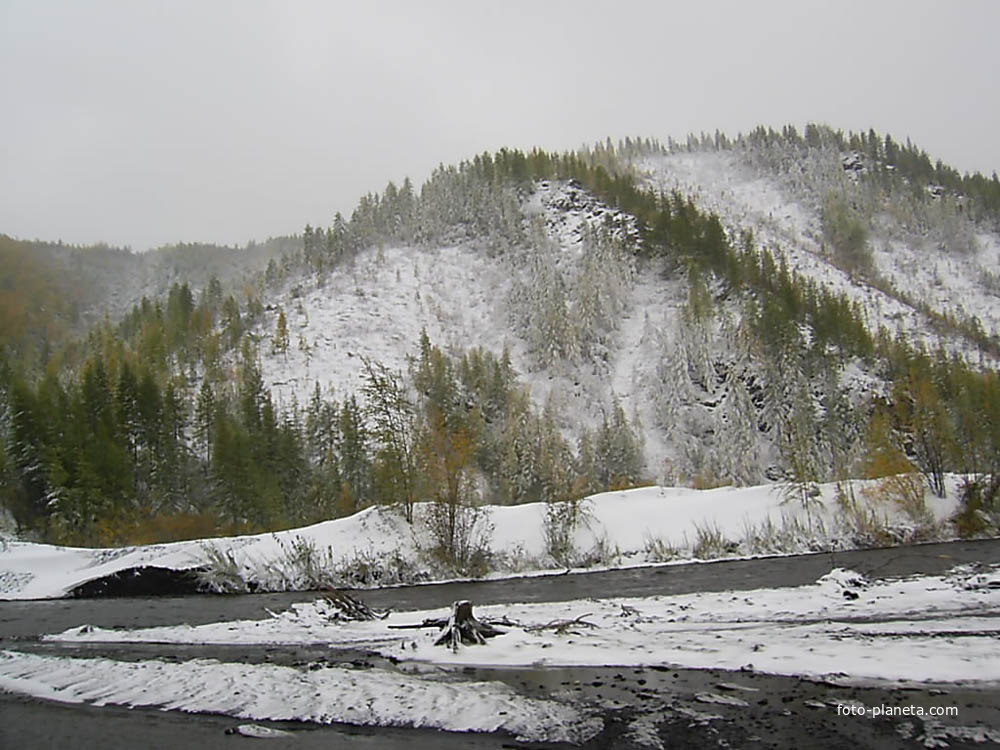 Ыныкчан, 12 сент. 2006 года. Первый снег.