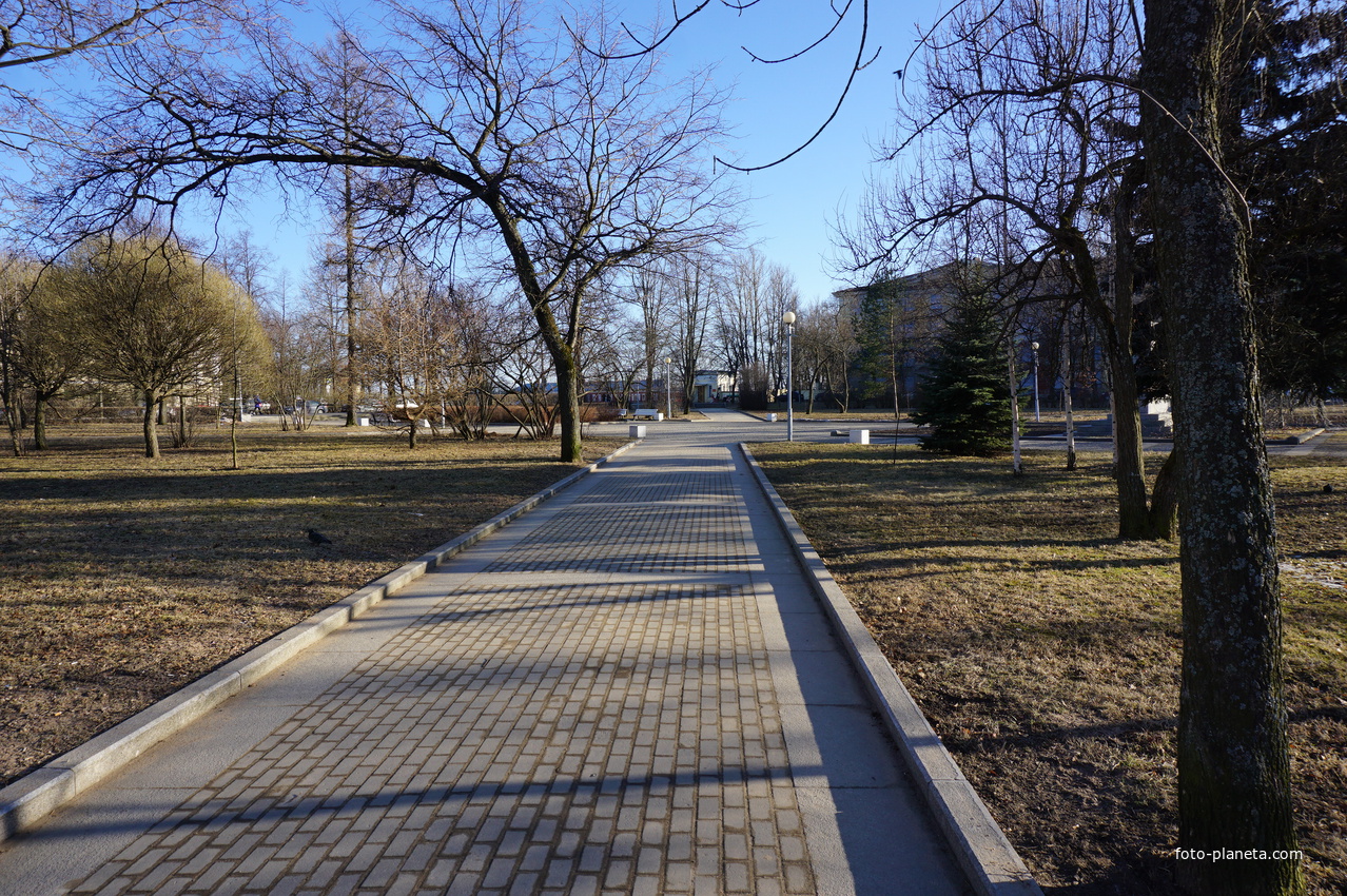 В сквере Подводников.