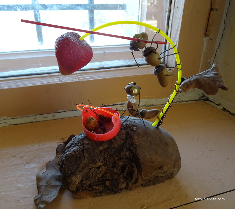 В музее-усадьбе &quot;Рождествено&quot;. Детские поделки.