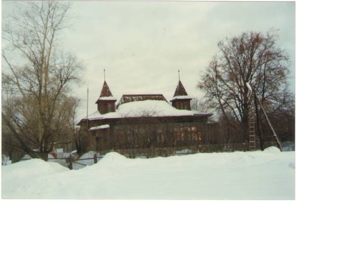 Дом на окраине деревни Дорофеево. Декабрь 1993г.