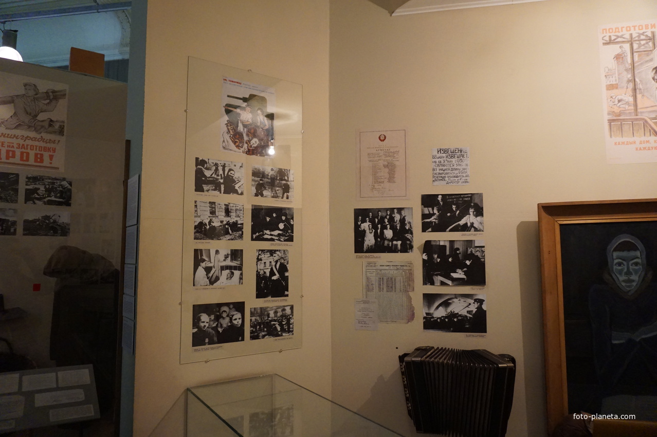 В музее обороны Ленинграда.