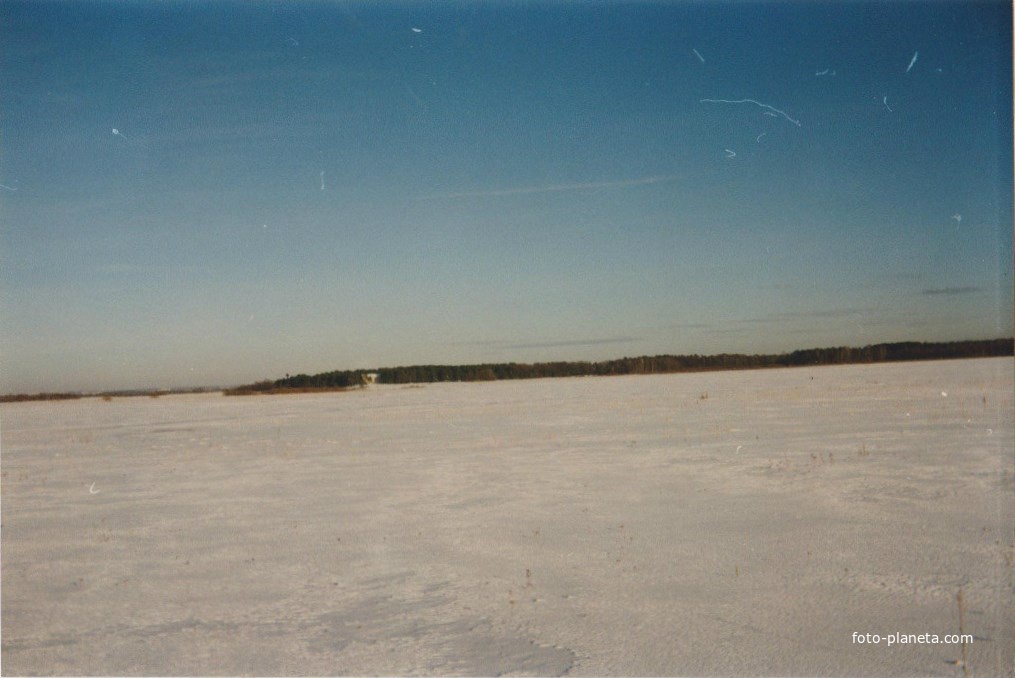 Озеро Богдаринское восточнее с. Марково. Февраль 1995г.