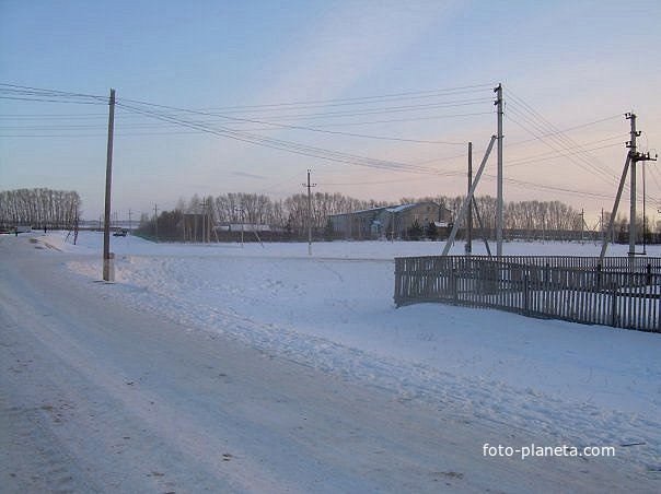 Дорога в школу деревни Тарказы