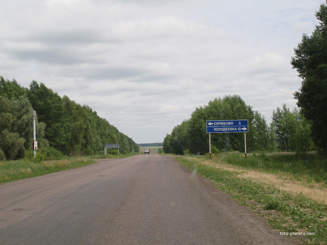 Въезд в Кучеряевку-а
