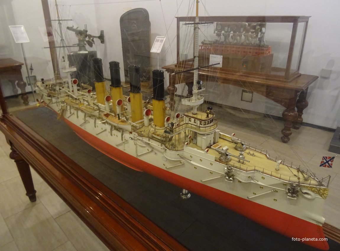 Центральный Военно-Морской музей. Модель крейсера &quot;Варяг&quot;.