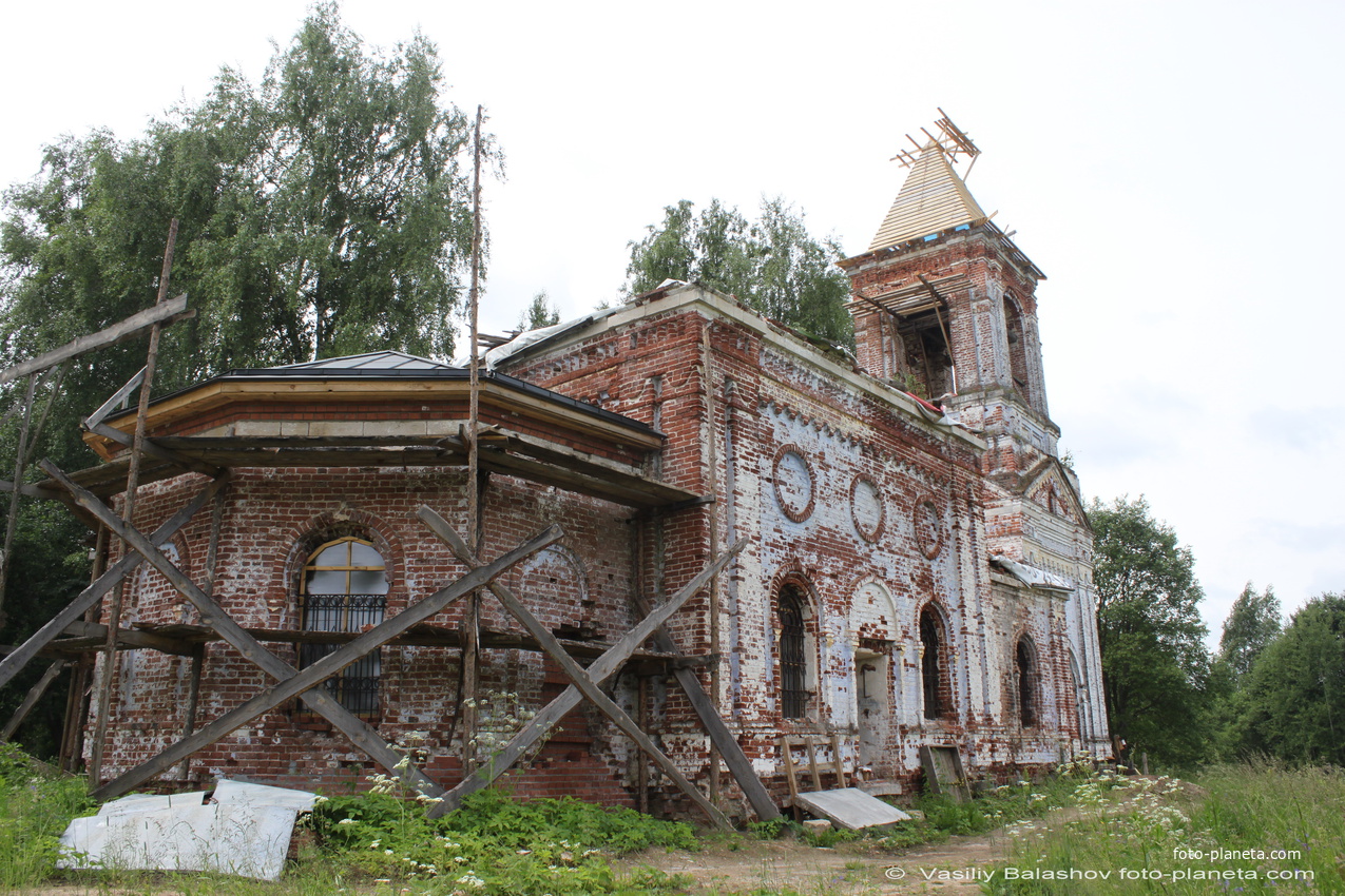 Реставрация церкви Троицы Живоначальной в д. Русино