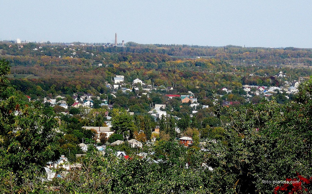Вид с Крепостной горы в северном направлении. 07.10.2009г.