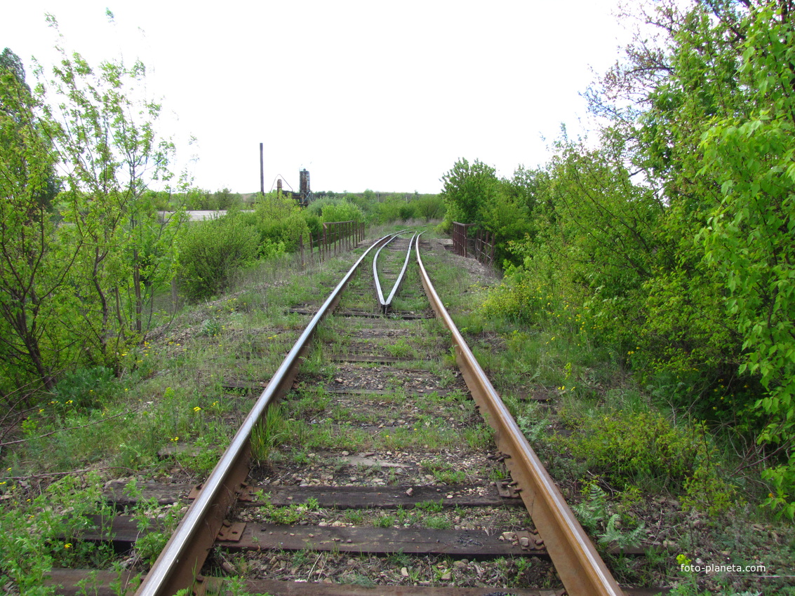 Май 2017 года. Железнодорожный виадук на железнодорожном перегоне Легендарная -Дружная через трассу.
