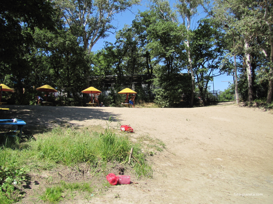 Китайгород. 12 Августа 2017.Детский Лагерь &quot;#argo camp&quot; .Пляж лагеря на реке Орель.(правый берег).