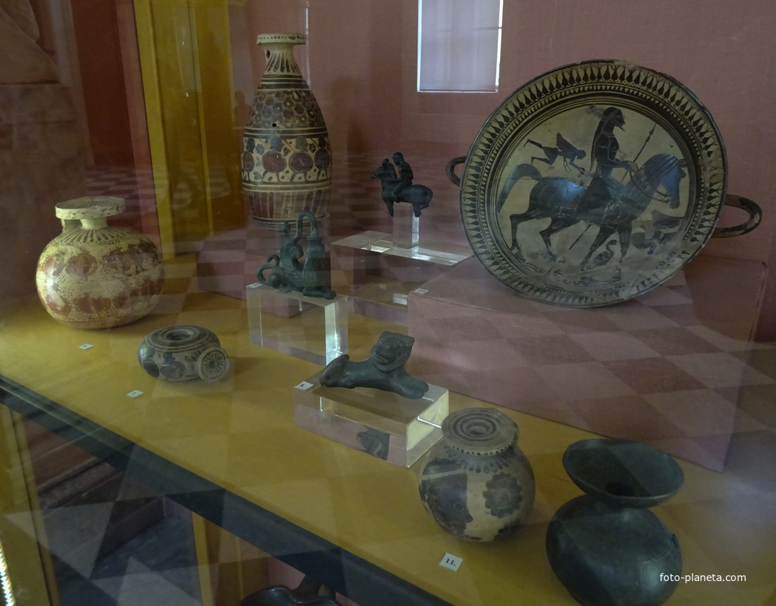 Зал искусства Древней Греции. Экспонаты.