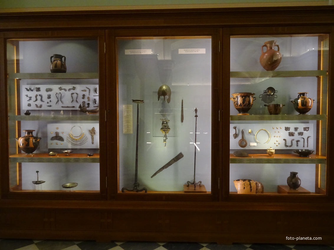 Зал культуры и искусства античных городов Северного Причерноморья. Экспонаты.