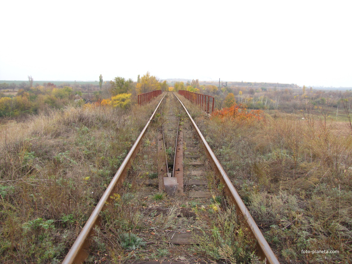 Железнодорожный мост над рекой Водяной.