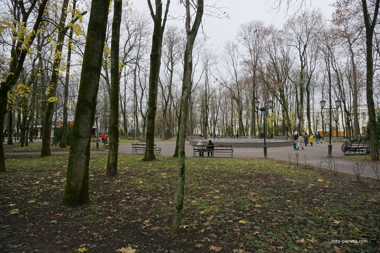 В сквере Глинки.