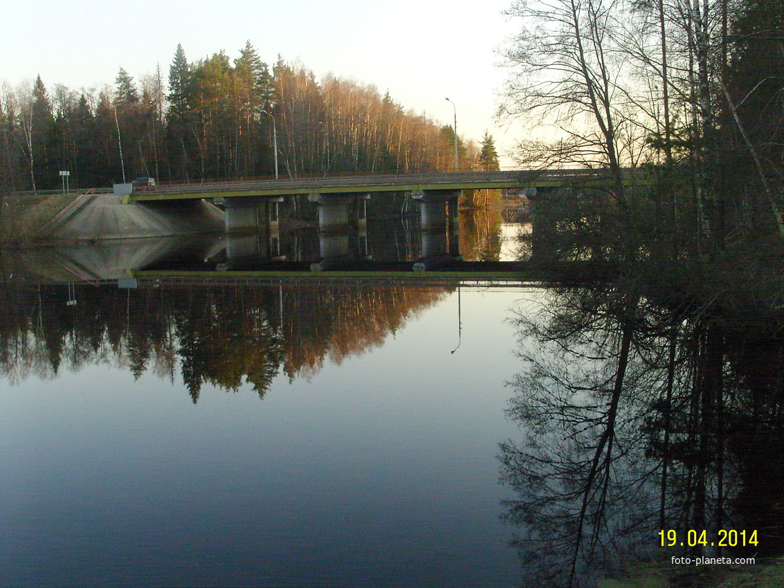 Автомобильный мост через р. Поля у деревни Никитинская