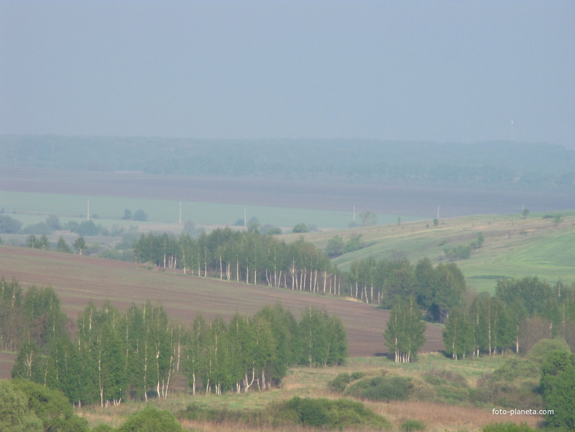 Большесолдатское вдали. фото Семенихина Г.А.