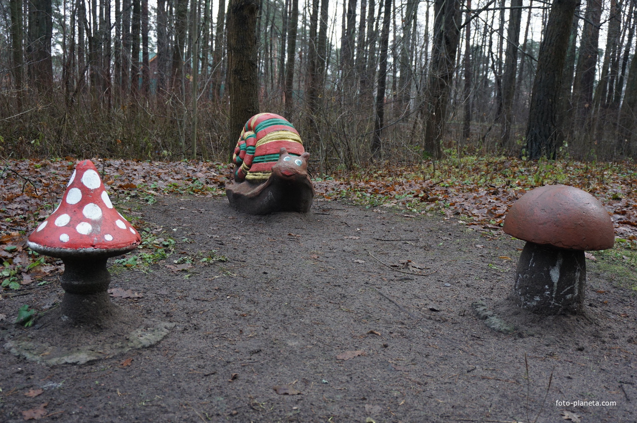 В сквере Чернобыльцев.