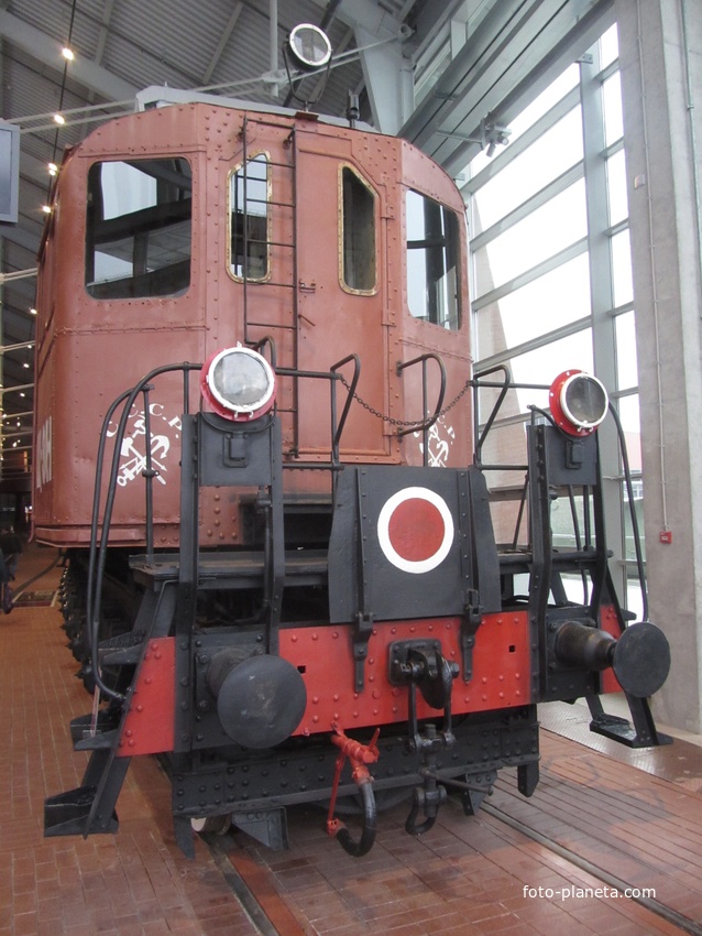 Музей железных дорог России. Опытный тепловоз Я.М. Гаккеля, год выпуска 1924