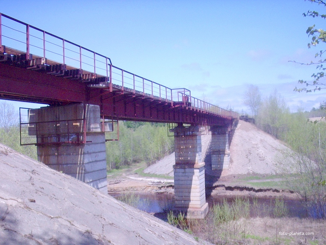 Перегон Альба — Ныш. Мост через реку Вервили.