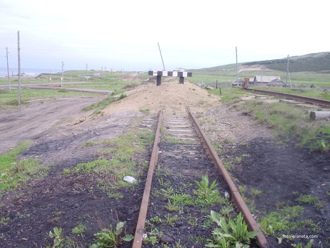 Крайняя северная точка рельсового пути на станции Ильинск