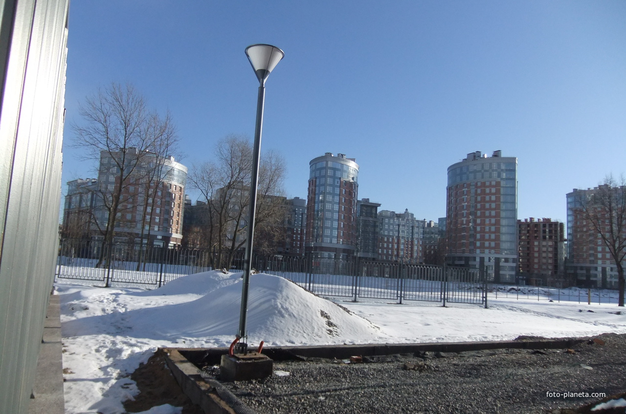Крестовский остров зимой