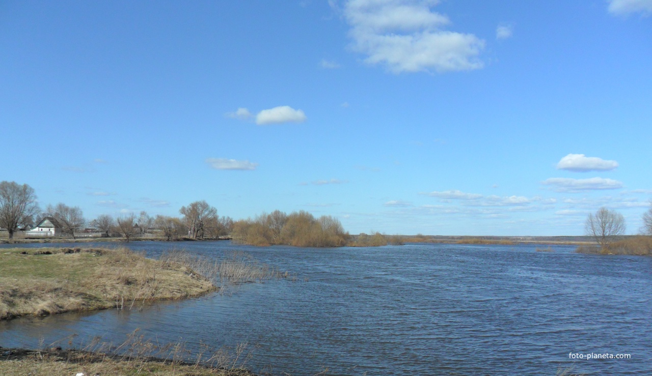 Ново Березово, разлив на реке Цна