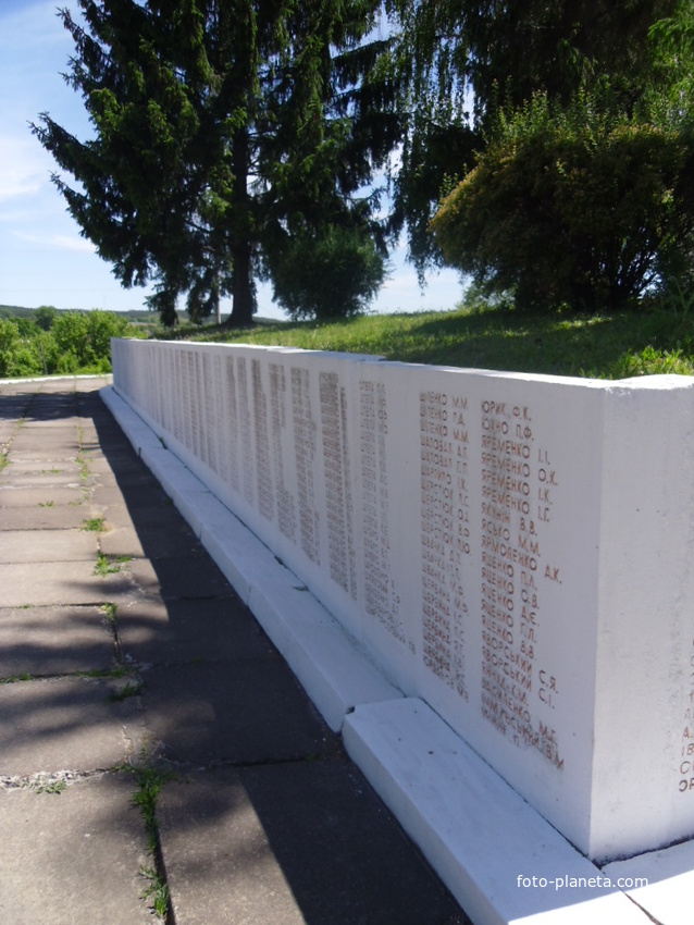 Прізвища жителів Городища які загинули на фронтах війни.