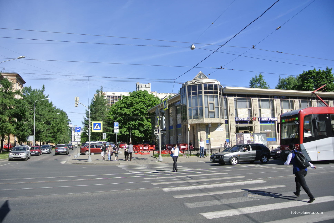 На проспекте Энгельса.