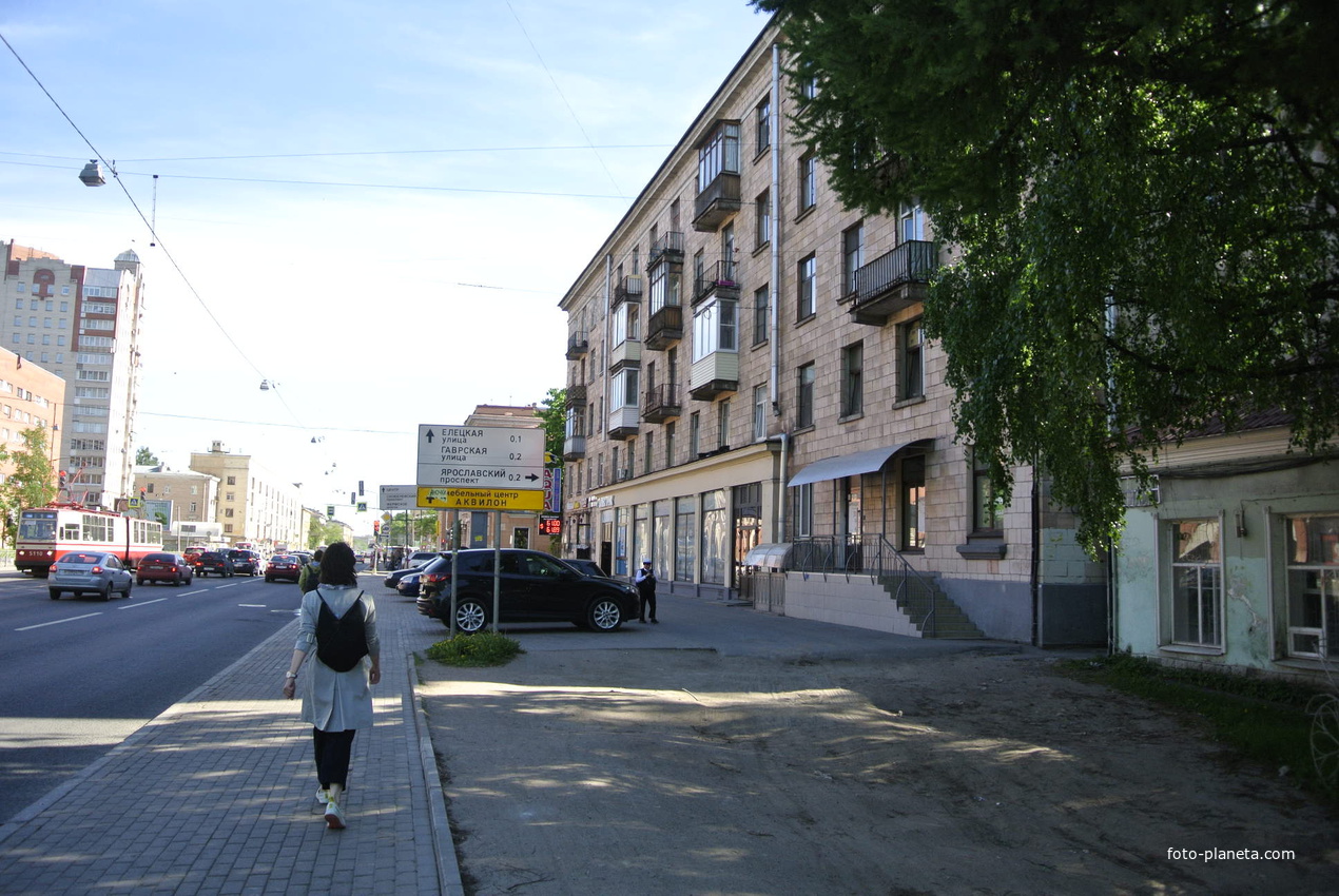 На проспекте Энгельса.