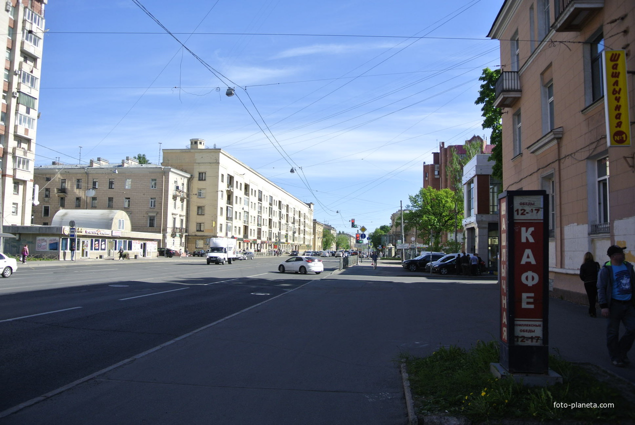 На проспекте Энгельса.