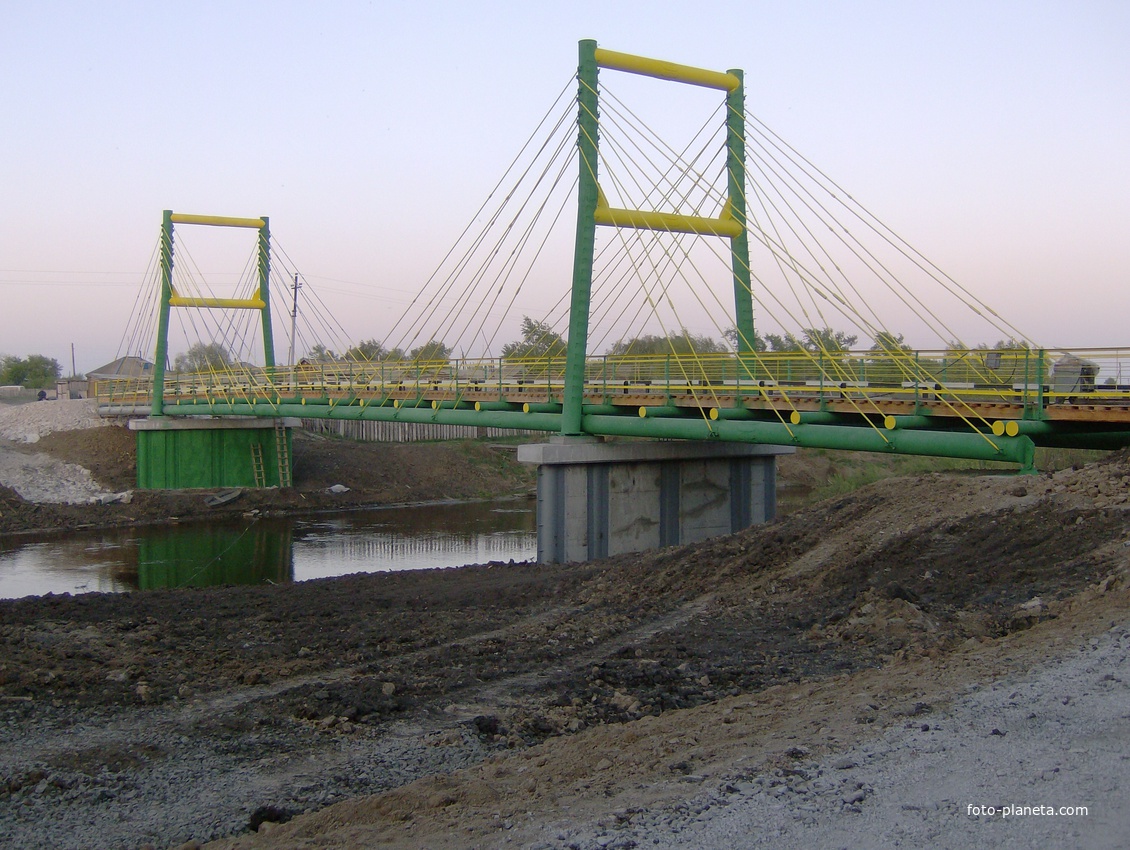 Верх-Каргат, новый вантовый мост.